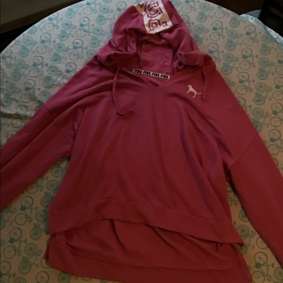 PINK Cropped Hoodie - Picture 2 of 5